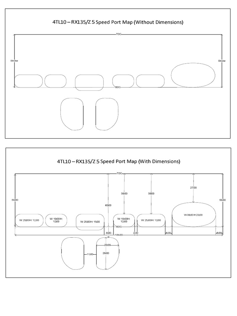Yamaha RX-RXZ 135 5 Speed Port Maps (Arunava Pramanick) | PDF, image size:768x1024