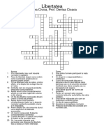 Exercitiu Crossword Libertate Si Responsabilitate