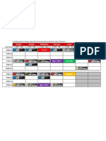 Timetable