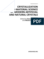 Crystallization and Materials Science of Modern Artificial and Natural Crystals
