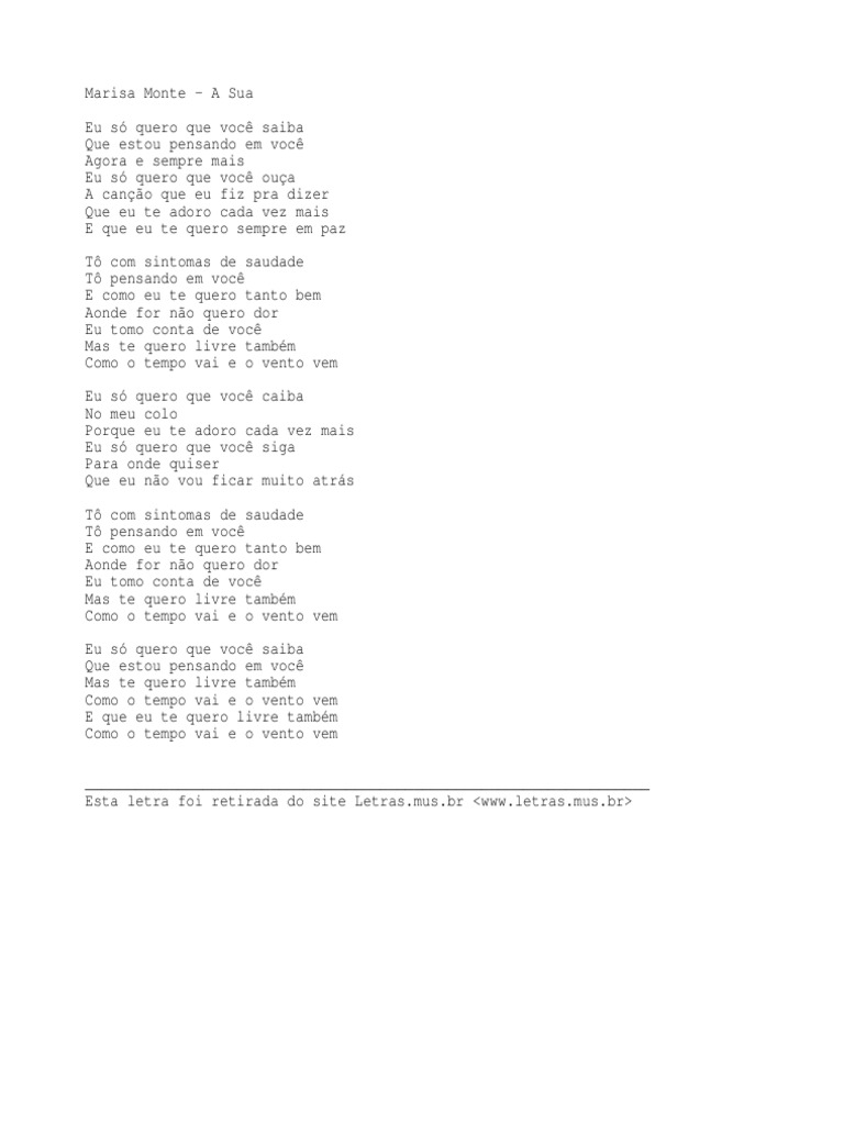 A Sua Marisa Monte a sua marisa monte