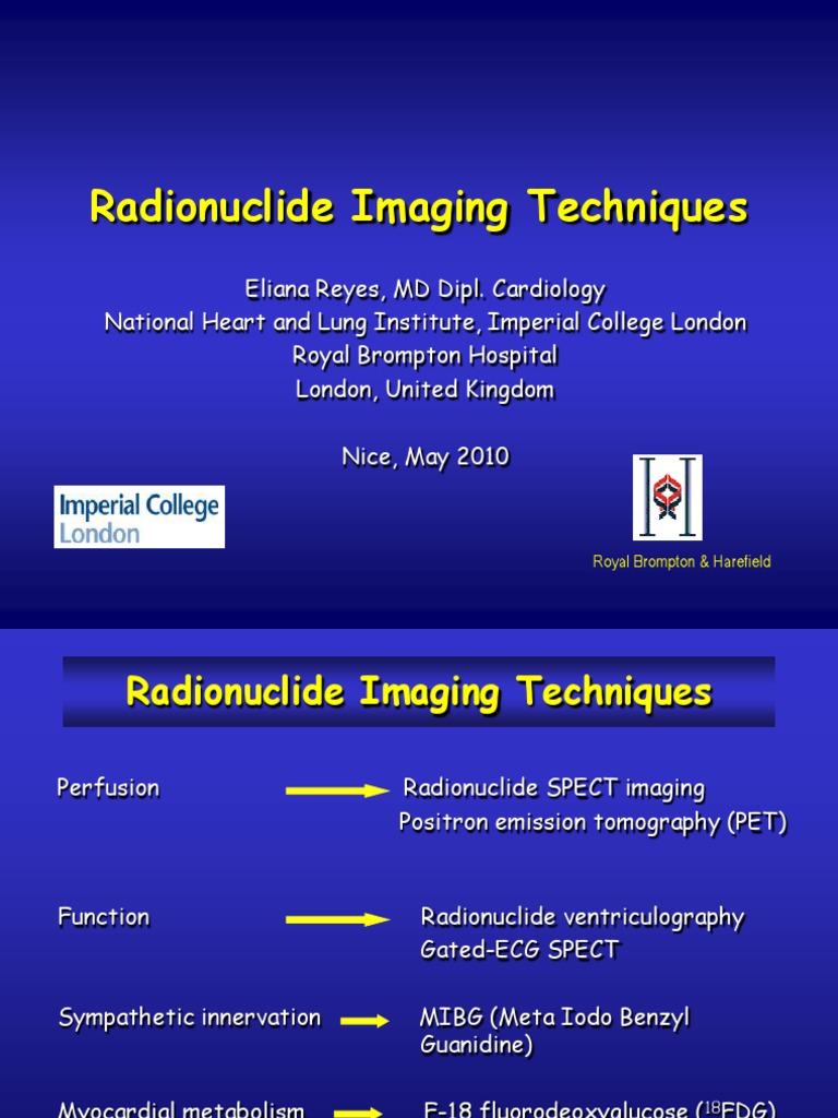 103 Radionuclide Imaging Techniques PDF Positron Emission