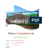 Mitos y Costumbres de Lambayeque