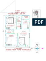 15 - 2bhk East Middle 1203 Sft-Model