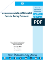 Mechanistic Modeling of Unbonded Concrete Overlay Pavements: January 2012