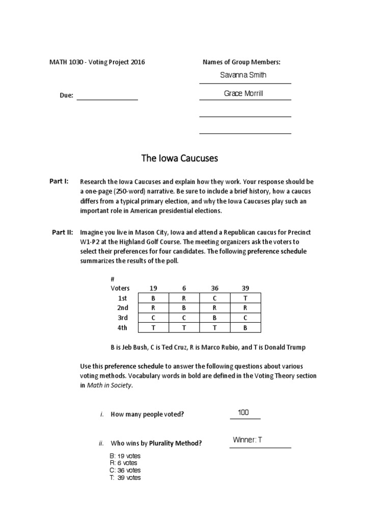 Voting Theory Project PT 2 | PDF | Two Round System | Voting