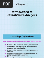 Introduction To Quantitative Analysis