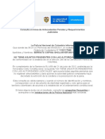 Consulta en Línea de Antecedentes Penales y Requerimientos Judiciales