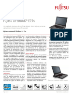 Notebook Fujitsu LIFEBOOK® E754: Fiche Produit