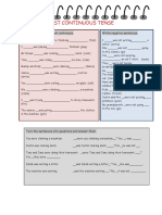 Past Continuous Tense: Write Negative Sentences. Put The Verbs Into The Past Continuous