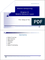 Mobile Computing Mobile Network Layer: Prof. Sang-Jo Yoo