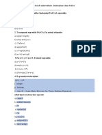 Test de Autoevaluare Instrucțiuni Clasa VIII