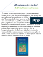 Pentru o Mai Bună Cunoaștere de Sine