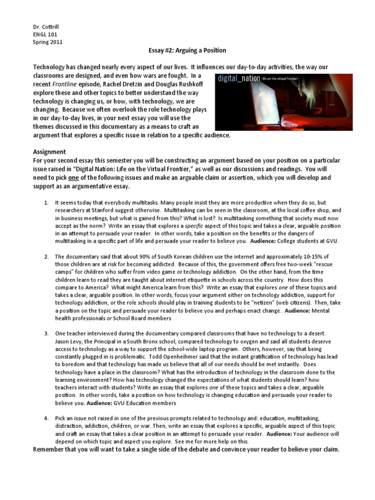 Technology's Impact on Society and Education | PDF | Essays | Communication