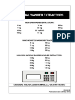 Industrial Washer Extractors: Original Programming Manual Graphitronic