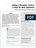 Undertaking A Literature Review A Step by Step Approach