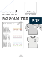 Rowan Tee: Size Guidelines