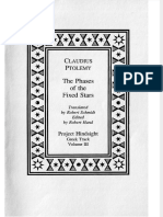 Fdocuments - in - Claudius Ptolemy The Phases of The Fixed Stars