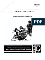 Questioning Techniques - US Army Subcourse IT 0601 Edition C