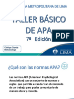 Taller APA-Biblioteca 7ma Edición MUNI
