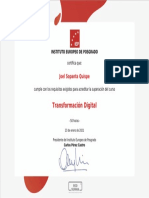 Certificado de IEP 2021
