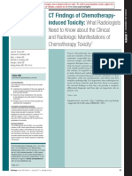 CT Findings of Chemotherapy-Induced Toxicity What Radiologists Need To Know About The Clinical and Radiologic Manifestations of Chemotherapy Toxicity