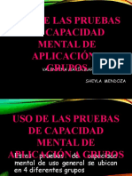 Uso de Las Pruebas de Capacidad Mental de