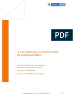 3.3. (1) Actividades de Apropiación Del Conocimiento