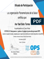 COVID 19 CÃ Mo Ponerse y Quitarse El Equipo de Protecciã N Personal (EPP) - Certificado Del Curso 1077931