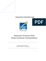 Expression of Interest Instruction Data Sheet Online Vocational Training Scheme 1