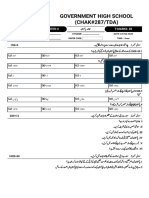 Government High School (CHAK#287/TDA) : Class: Inter-Ii T-MARKS: 38