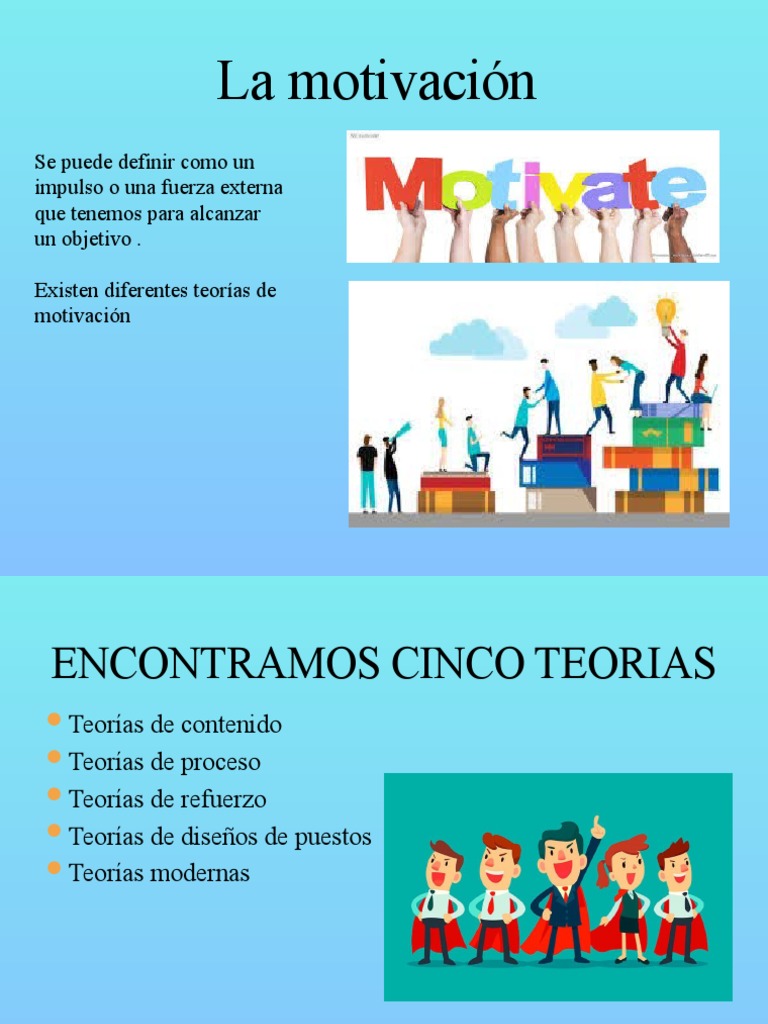 Teorias de La Motivacion | PDF | Motivación | Motivacional