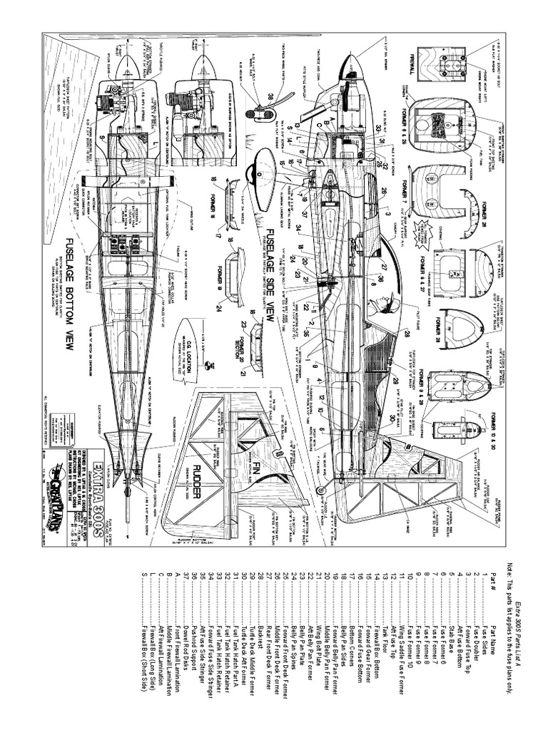 Extra 300S 60 Oz10977 Vector | PDF | Aircraft