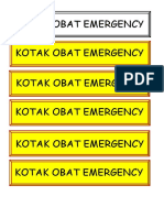 Kotak Obat Emergency