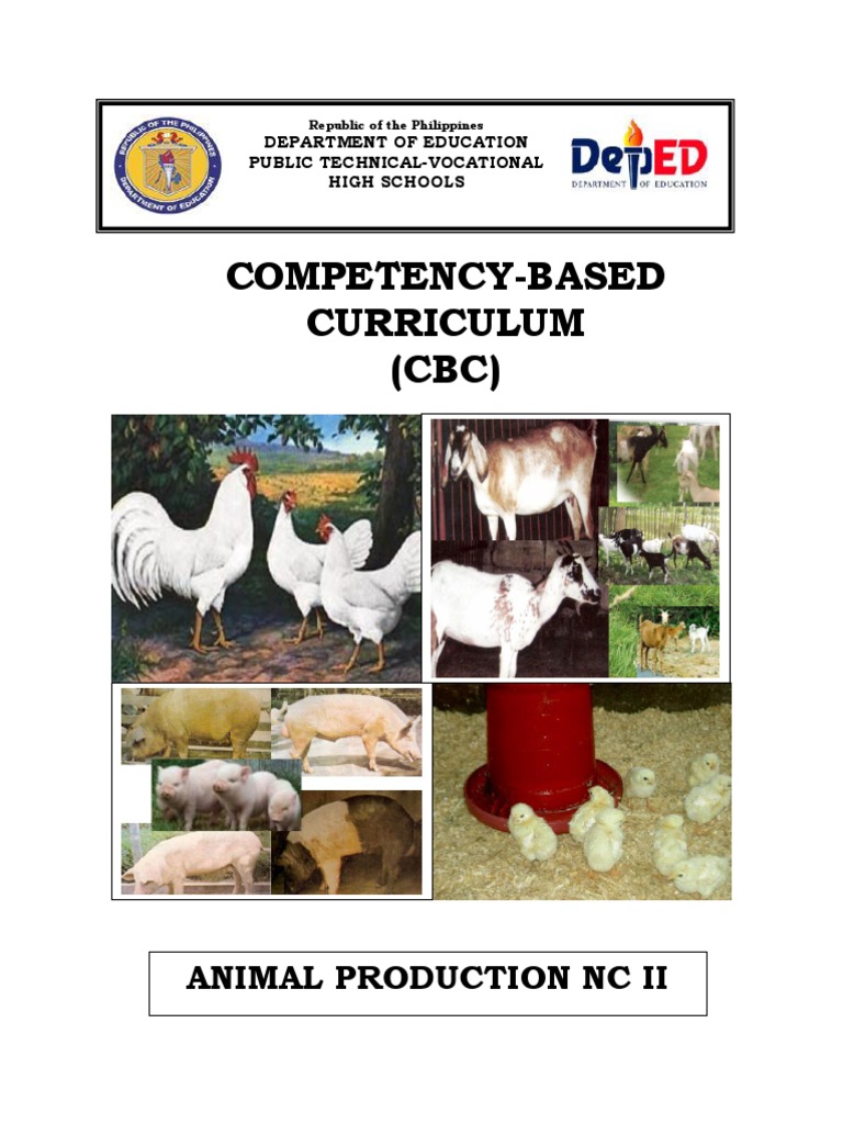 Animal Production NC II Course Design | PDF | Domestic Pig | Sheep
