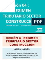 Sesión 4 Contabilidad Superior I (Regimen Tributario Empresa Constructora)
