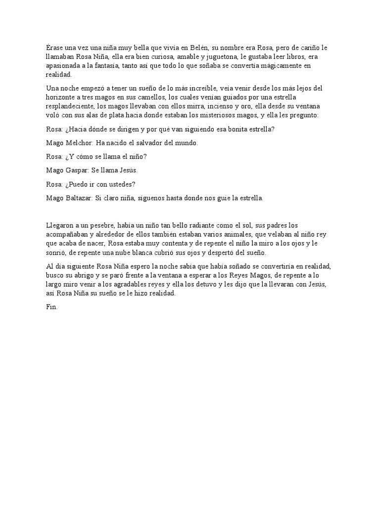 Rosa Niña y los Reyes Magos | PDF
