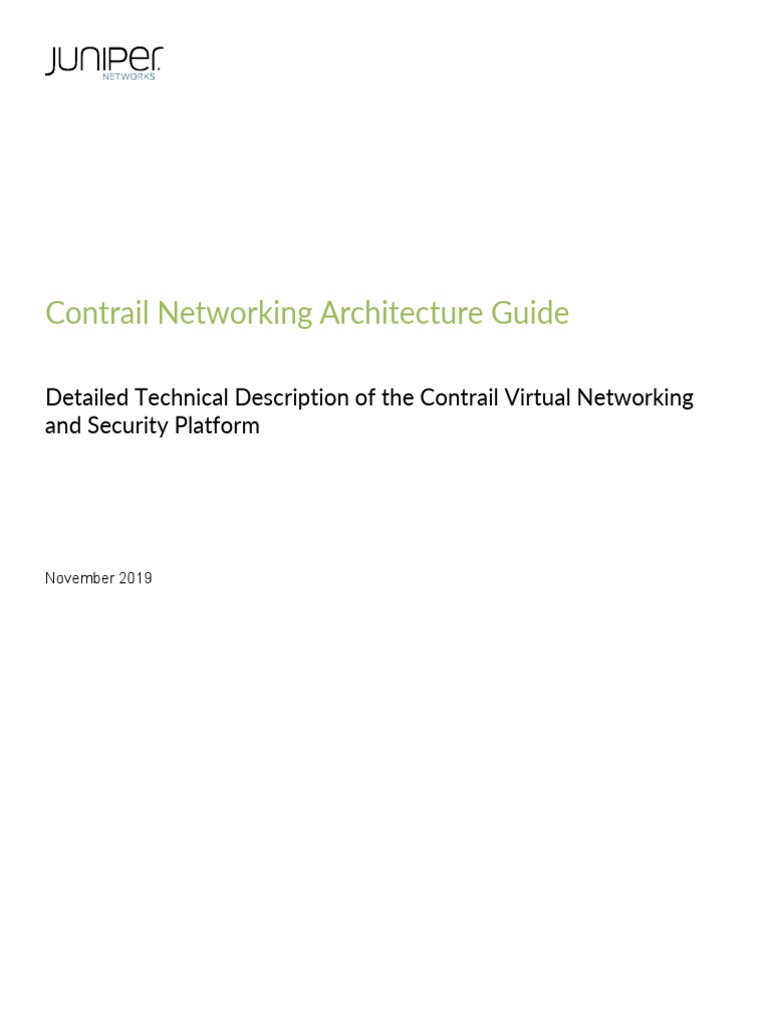 SG 010 Contrail Networking Arch Guide PDF Router