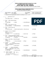 Kkks SMP Nu Kab. Kendal: Ulangan Umum Tengah Semester Gasal TAHUN PELAJARAN 2014/2015