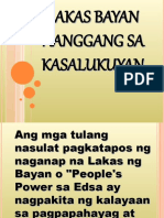 Panahon NG Lakas Bayan Hanggang Sa Kasalukuyan