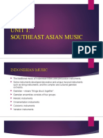 Unit 1: Southeast Asian Music