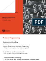 MMGT6012 - Topic 9 - Linear Programming