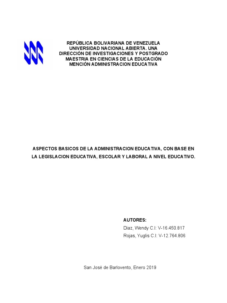 Aspectos Clave de la Administración Educativa | PDF | Institución ...