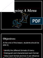 Designing Menu