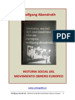 Historia Del Movimiento Obrero Eruropeo