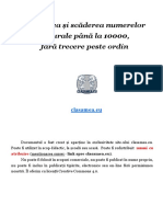 Adunarea Și Scăderea 0-10000, Fără Trecere Peste Ordin