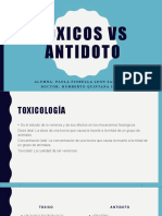 Toxicos VS Antidoto