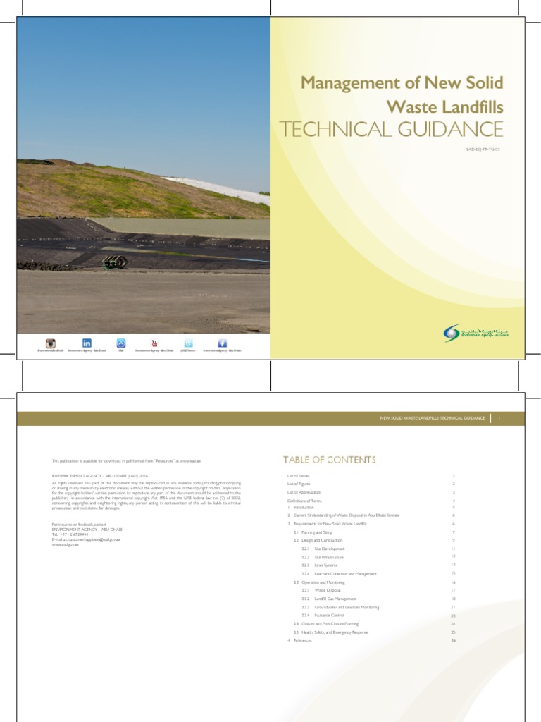 EAD New Solid Waste Landfills English AW | PDF | Landfill | Hydrogeology