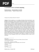 A Systematic Review On Cloud Computing