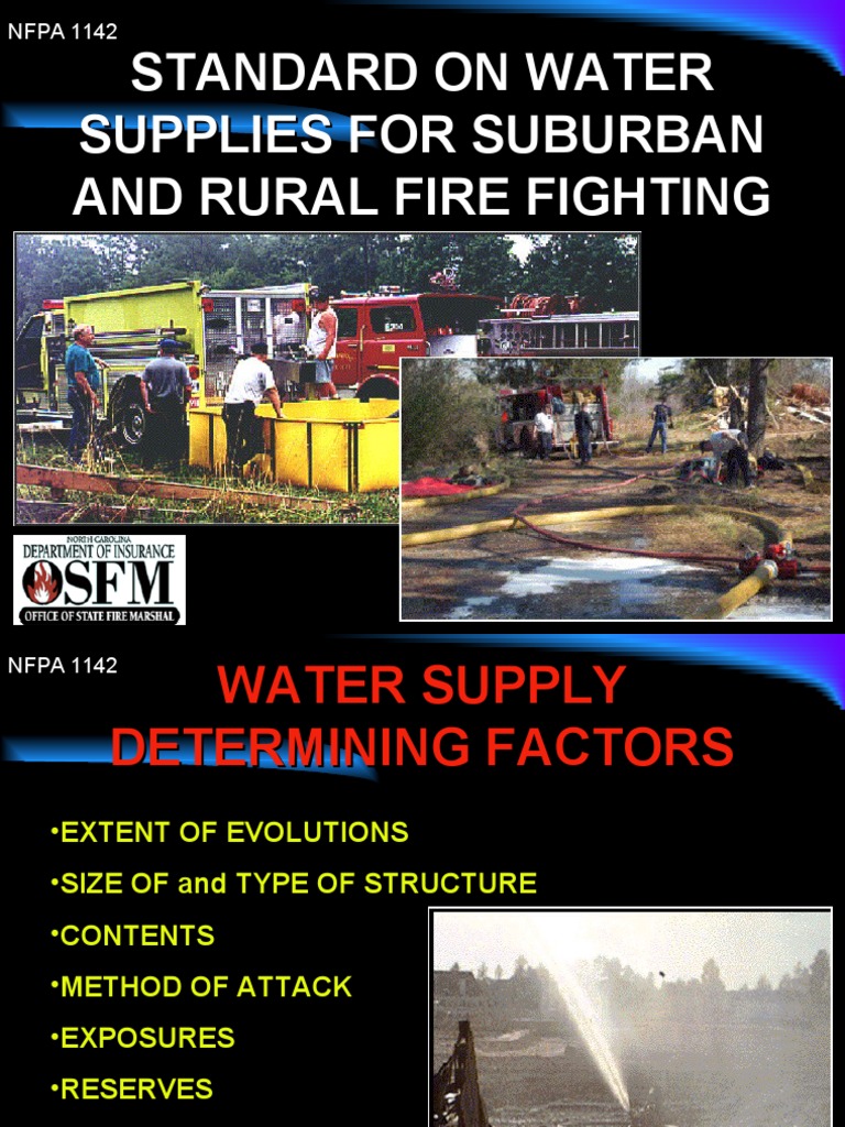 Standard On Water Supplies For Suburban and Rural Fire Fighting PDF